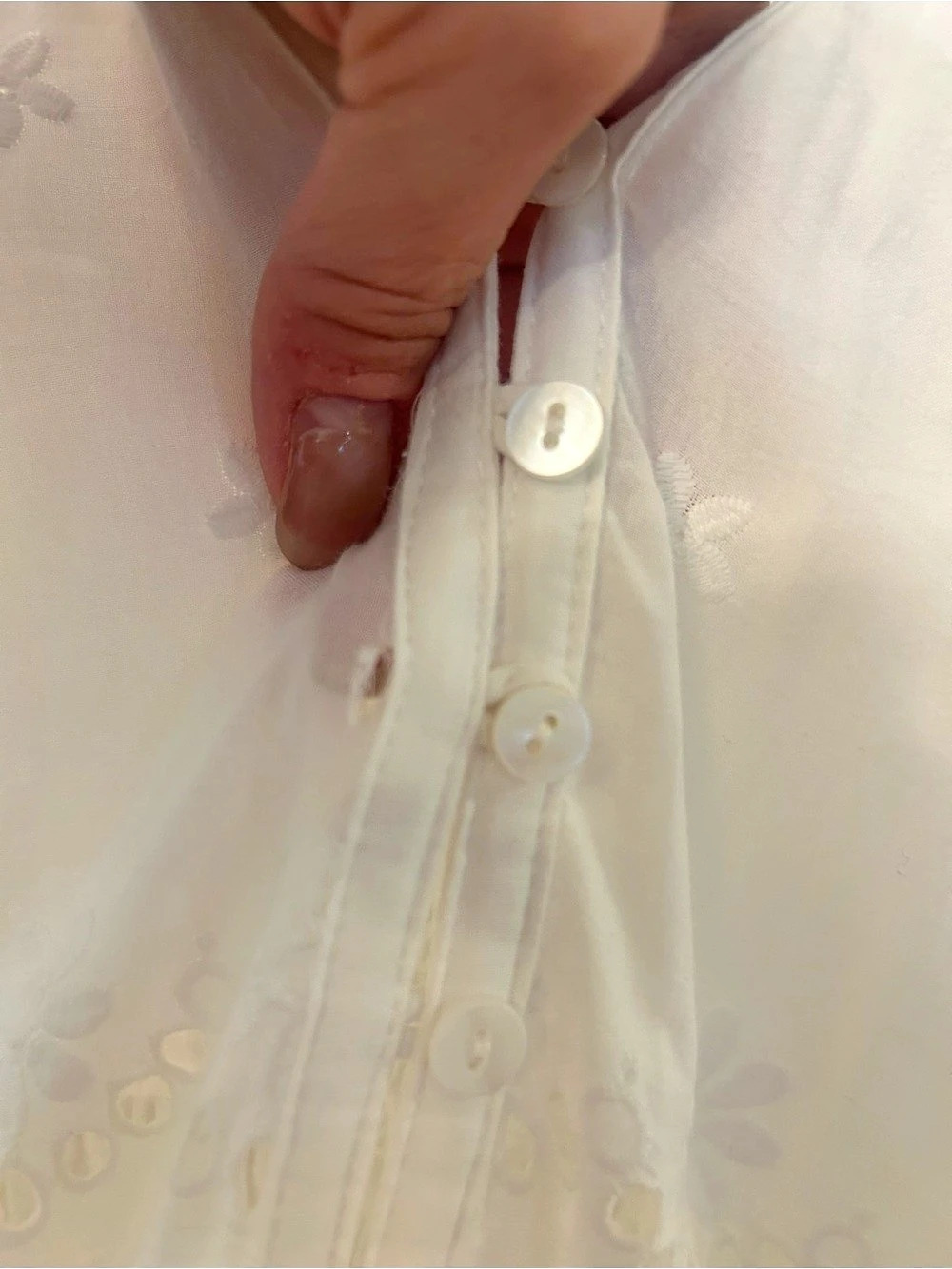 Spell & The Gypsy Saharan Embroidered Eyelet Maxi Dress in White Size Large - Picture 8 of 11